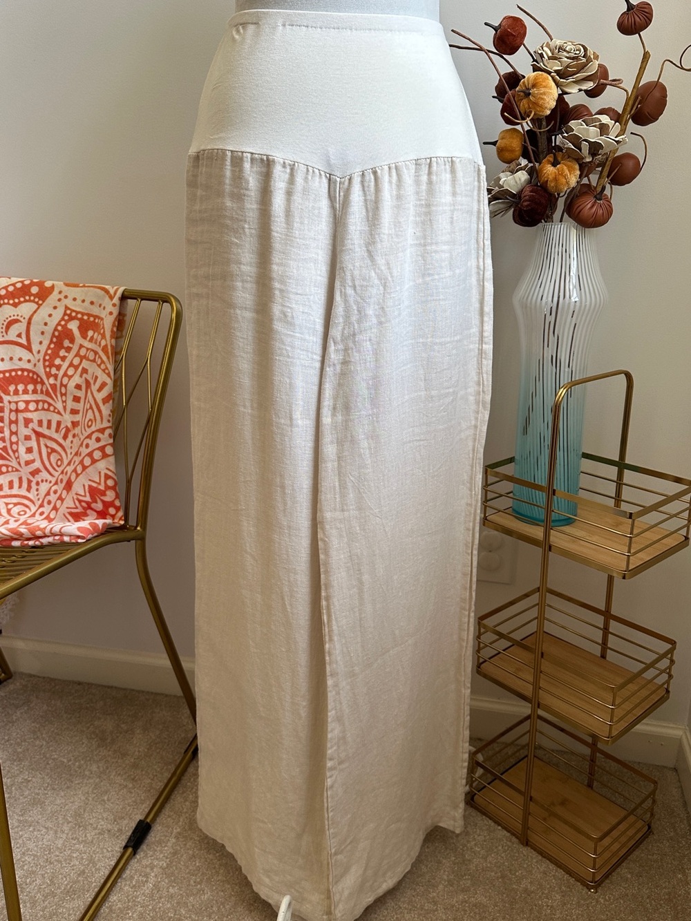 SCANDAL - Linen wide leg pant/Made in Italy